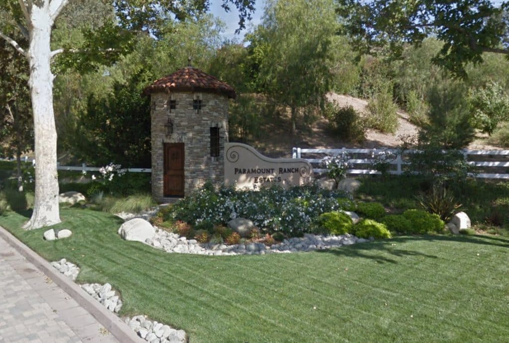 Paramount Ranch Estates in Agoura Hills gated community