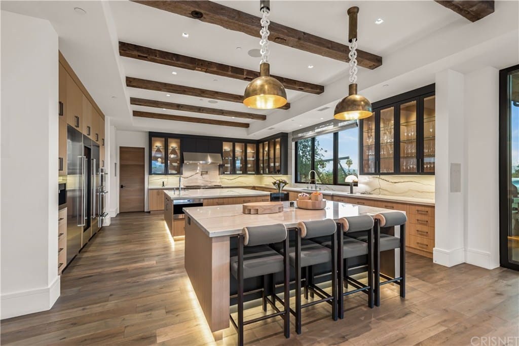 Hidden Hills rustic contemporary Farmhouse