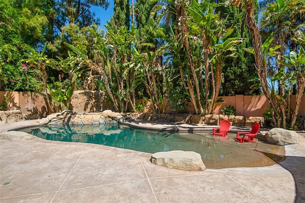 Woodland Hills Mediterranean Pool Home