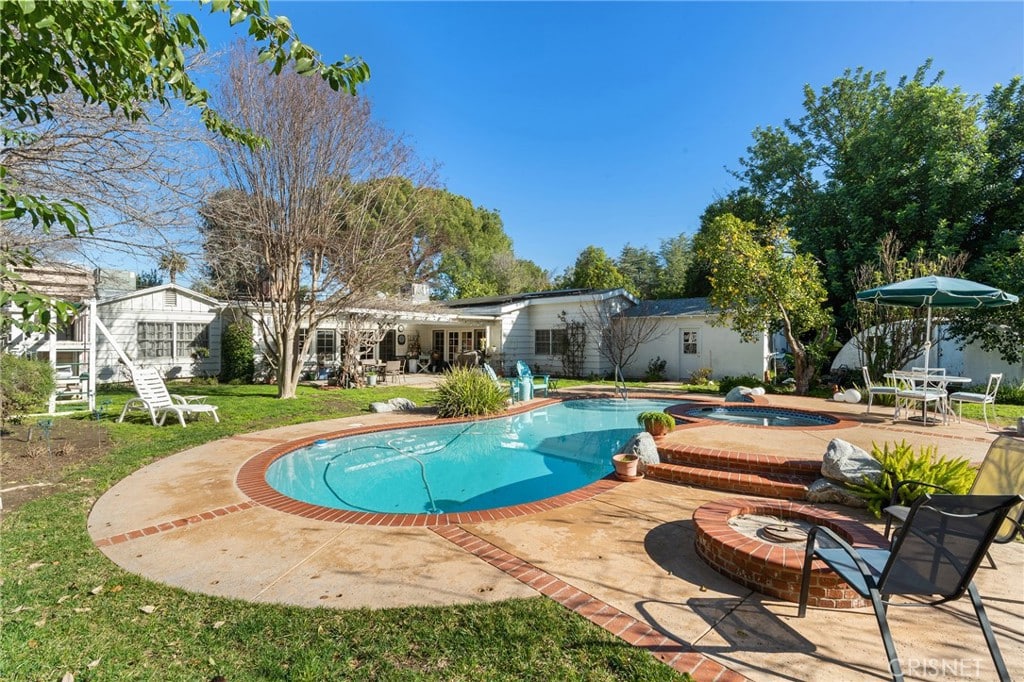 Walnut Acres single story pool home