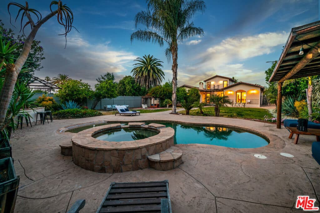Spanish Revival Woodland Hills Pool Home